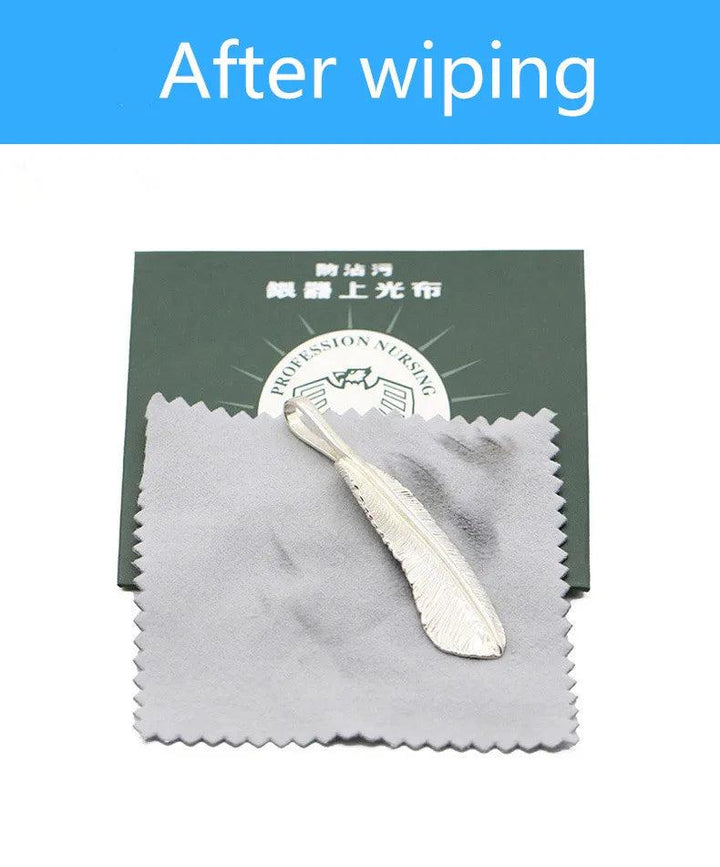 8.5x8.5cm Efficient and Reliable Silver Cleaning Cloth for Jewelry Polishing MRLOUIS