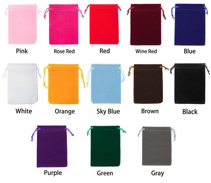 50Pcs 5x7 Velvet Bag Drawstrings Pouches Small size Jewelry Gift Display Packing Bags MRLOUIS