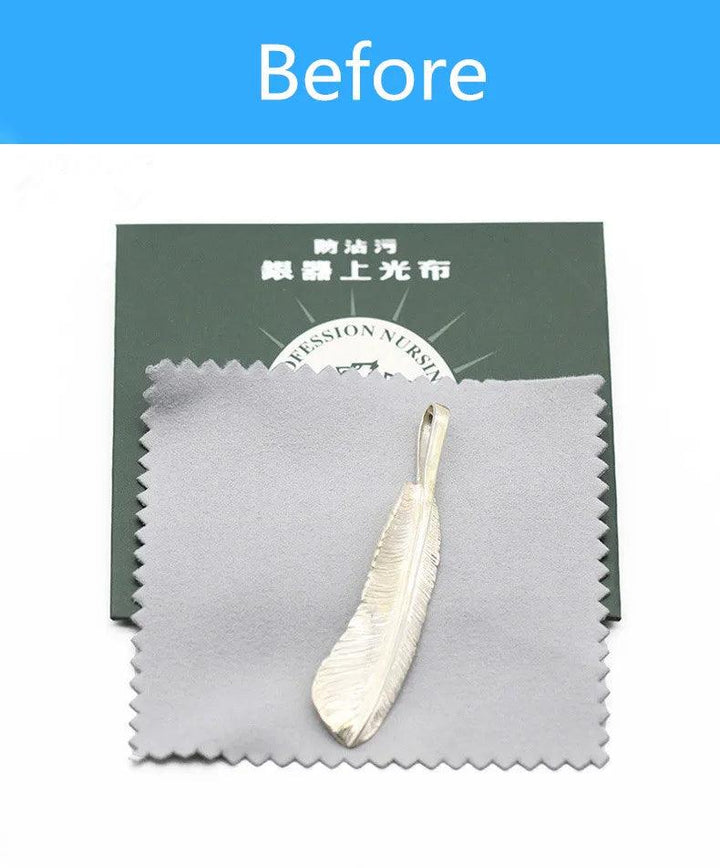 8.5x8.5cm Efficient and Reliable Silver Cleaning Cloth for Jewelry Polishing MRLOUIS