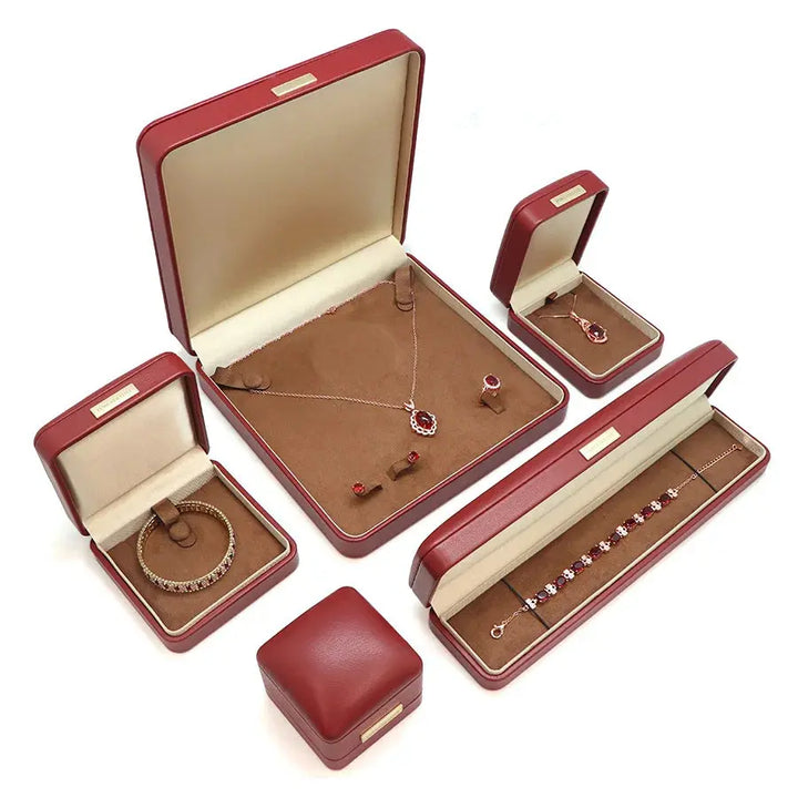 Luxury Jewelry Gift Box High quality PU Leather Jewelry Boxes for Ring Earrings Necklace Pendant Bracelet Box Jewelry Box MRLOUIS