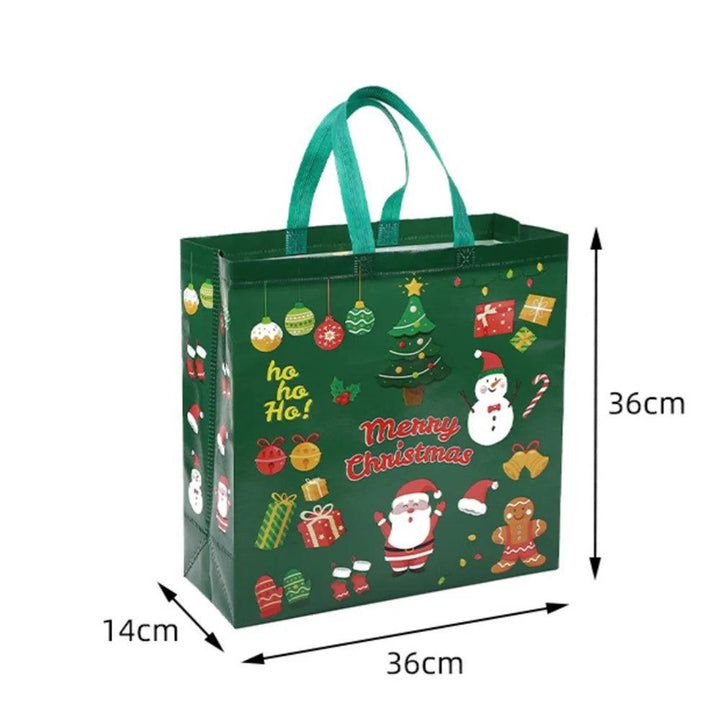 Large Christmas Gift Bag With Handle Non-Woven Reusable Holiday Treat Packaging Bag for Christmas Party and New Year Gifts MRLOUIS