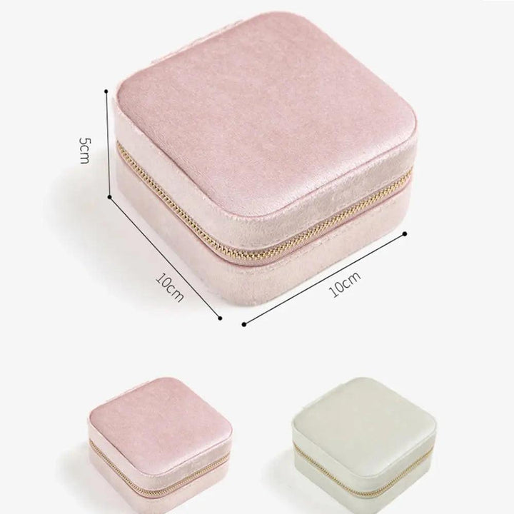 Plush Velvet Small Jewelry Box Necklace Ring Earrings Storage Jewelry Case Women Travel Portable Jewelry Organizer Box Joyero MRLOUIS