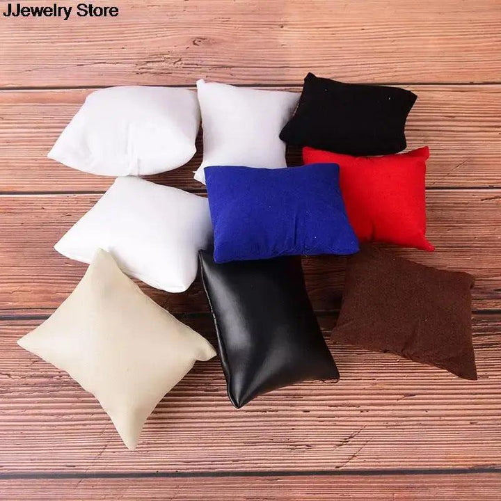 PU or Velvet Leather Bracelet Watch Pillow Bracelet Jewelry Watch Boxes Display Pillows Bracelet Watch Jewelry Showcase Display - MRLOUIS