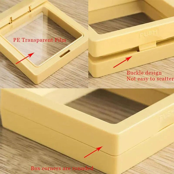 4 Pcstransparent Pe Film Travel Jewelry Storage Box Necklace Bracelet Ring Earrings Packaging Case Box Colorful Plastic Gift Box MRLOUIS