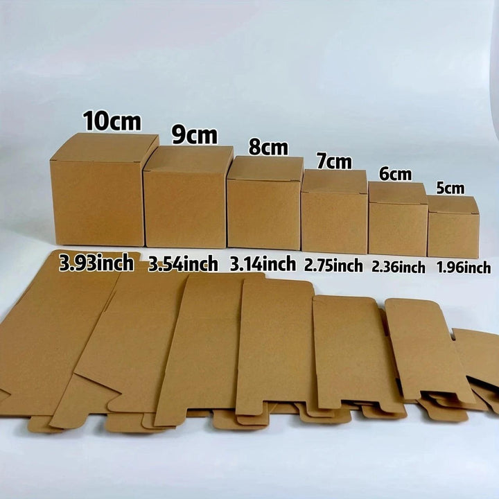 20/50pcs Multi Size Cardboard Square Packing Boxes Candy Gift Box For Handmade Soap/Jewelry Gift Package Party Favor Supplies MRLOUIS