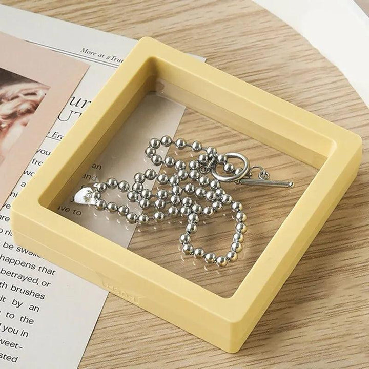 4 Pcstransparent Pe Film Travel Jewelry Storage Box Necklace Bracelet Ring Earrings Packaging Case Box Colorful Plastic Gift Box MRLOUIS