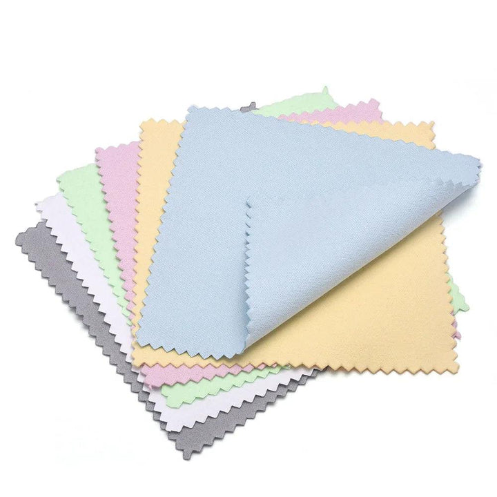 60mm 80mm 100mm Jewelry Polishing Cloth Double-Sided Cleaning Cloth for Gold Silver Jewelry Tools 10-30Pcs MRLOUIS