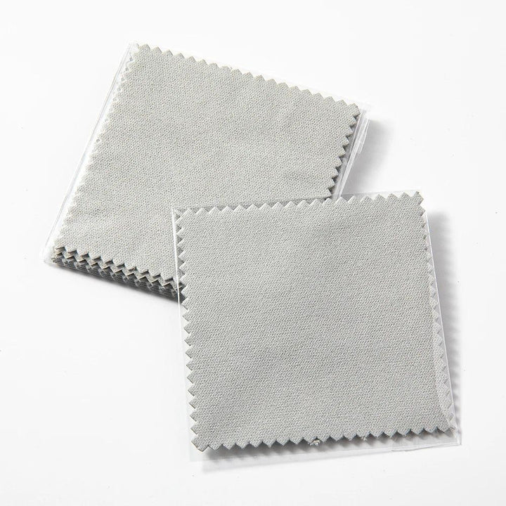 10/50Pcs Polishing Cloth Silver Sided Cleaning Polishing Cloth Soft Clean Wipe Wiping Ring Necklaces Jewelry Clean Tool Supplies MRLOUIS