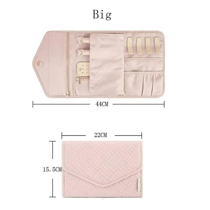 Foldable Portable Travel Jewelry Bag For Necklace Earrings Rings Jewelry Case Organizer Journey Storage Bags For Women Girls MRLOUIS