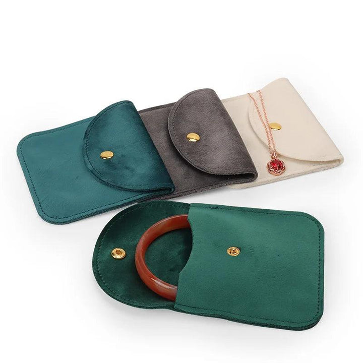 10 Pcs Jewelry Organizer Velvet Bag Necklace Ring Bracelet Protection Pouch Green Blue Pink Beige  Soft Pocket Jewellery Bag MRLOUIS