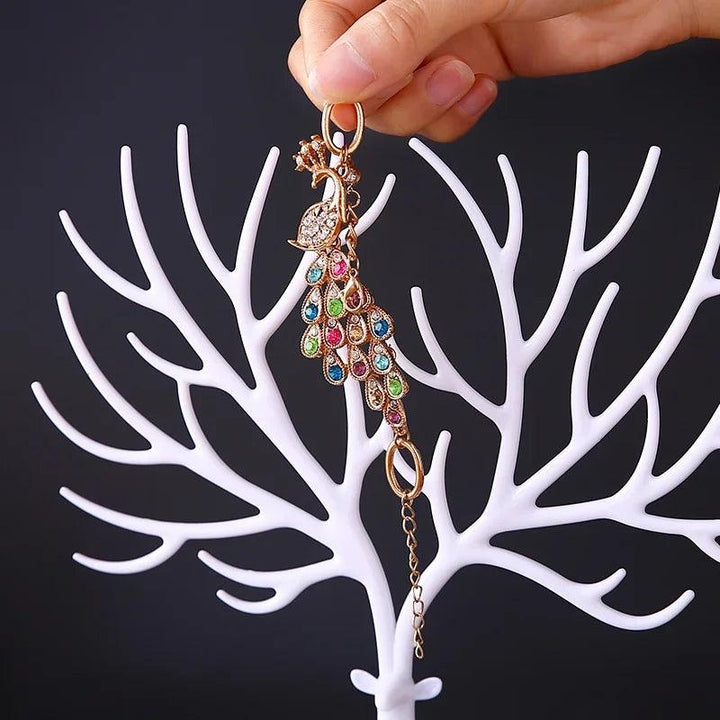 Jewelry Display Stand Tray Tree Storage Racks Earrings Necklaces Rings Jewelry Boxes Case Desktop Organizer Holder Make Up Decor MRLOUIS