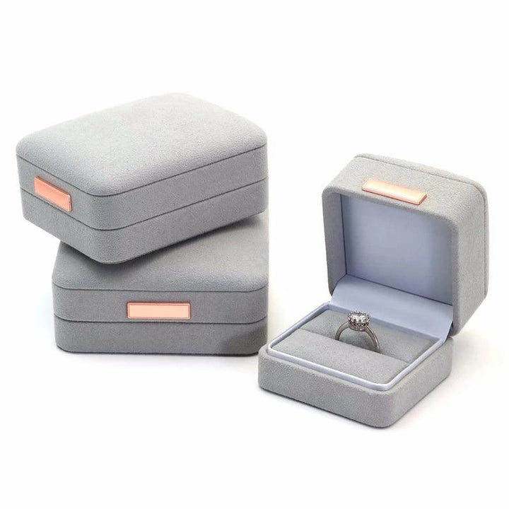 Boutique microfiber ring box, necklace gift box, earrings/pair bracelet box, jewelry packaging display box wholesale MRLOUIS