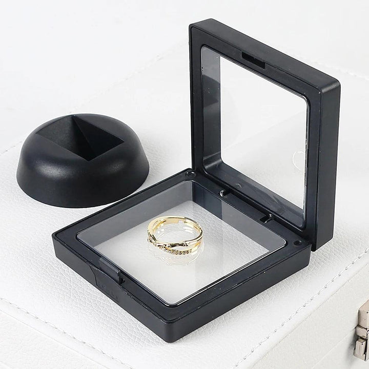 5Pcs Floating Display Case Frame Ring Necklace Earring Packaging Box Jewelry Coin Display Stand Holder MRLOUIS