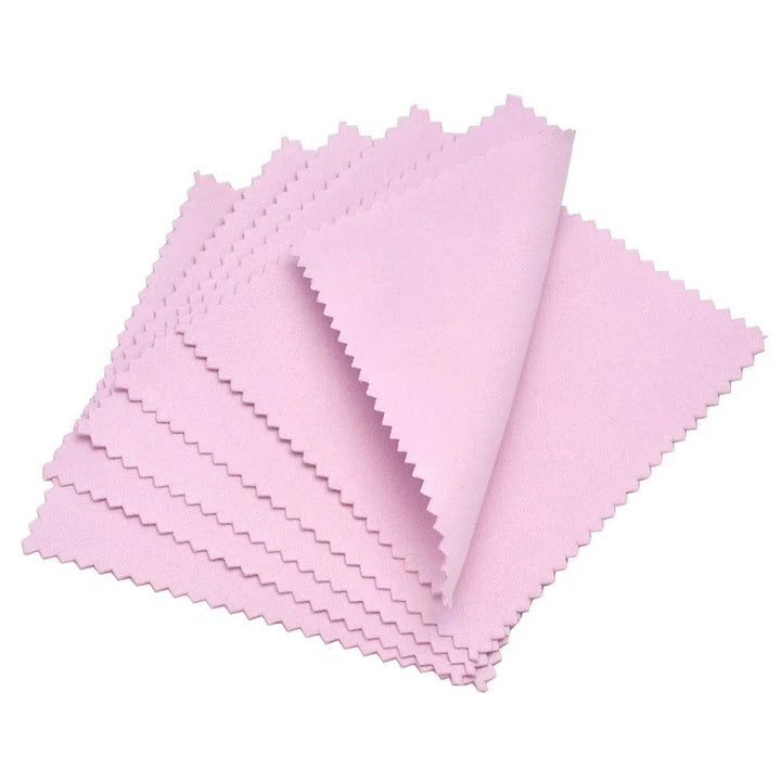 60mm 80mm 100mm Jewelry Polishing Cloth Double-Sided Cleaning Cloth for Gold Silver Jewelry Tools 10-30Pcs MRLOUIS