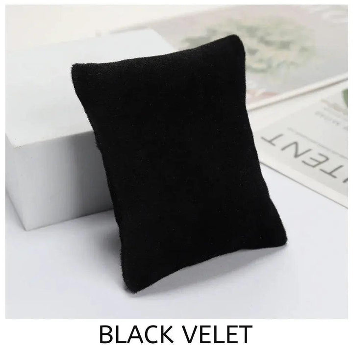 5 Colors Beige Black Grey Fabric Pillow For Watch Bangle Bracelet Display Holder Gift Jewelry Cushion DIY Accessories Wholesale - MRLOUIS