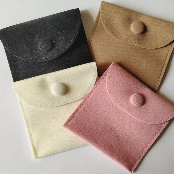 8 X 8CM Jewellery Pouch Packaging Bag Soft Velvet Gift Bracelet Necklace Earrings Rings Storeage Custom Logo MRLOUIS