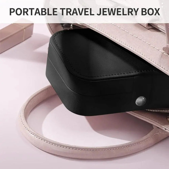 Travel Jewelry Case,Small Jewelry Box,Portable Travel Jewellery Box Trays Organizer Display Storage Case for Rings and Earrings MRLOUIS