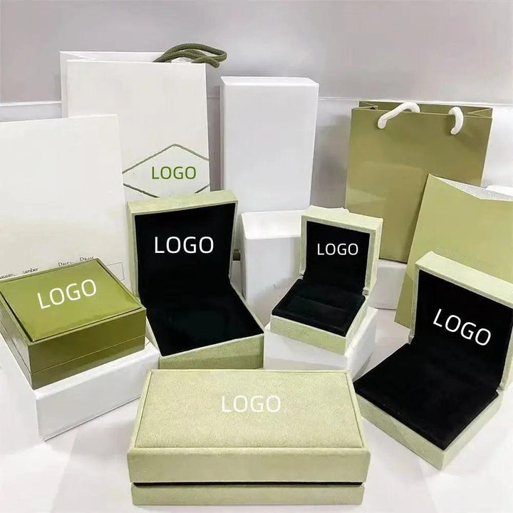 High End Original Brand Ring Jewelry Box Necklace Bracelet Ring Earrings Case Beaded Box Pendant Box MRLOUIS