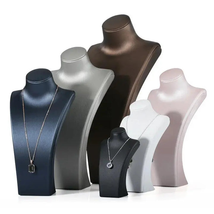 PU Black Blue Jewerly Holder Necklace Display Mannequin Props Window Show Pendant Model Showcase MRLOUIS