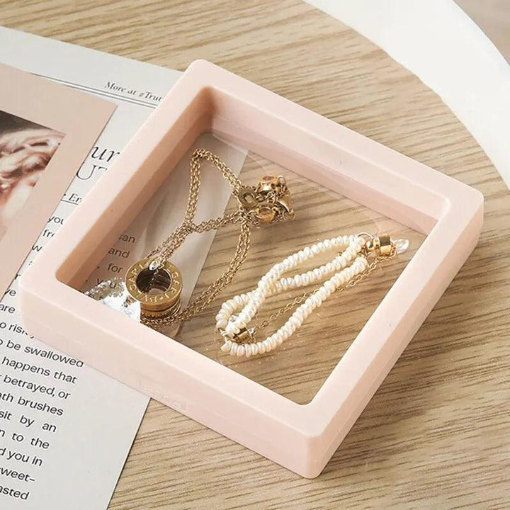 4 Pcstransparent Pe Film Travel Jewelry Storage Box Necklace Bracelet Ring Earrings Packaging Case Box Colorful Plastic Gift Box MRLOUIS