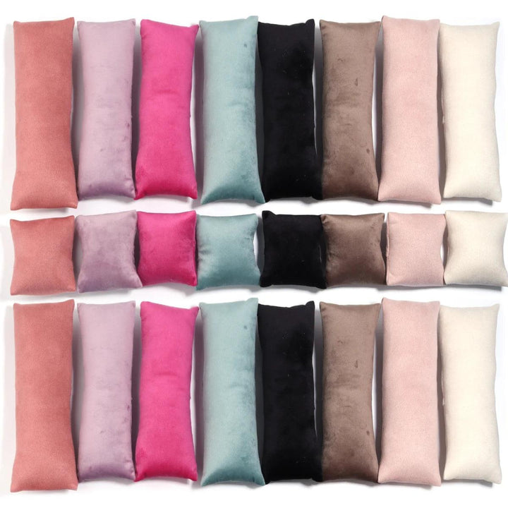 1 Set Color Velvet Cushion Jewelry Display Pillow Stand Bracelet Watch Bangle Organizer Cushion Photography Prop Show Holder Wholesale MRLOUIS