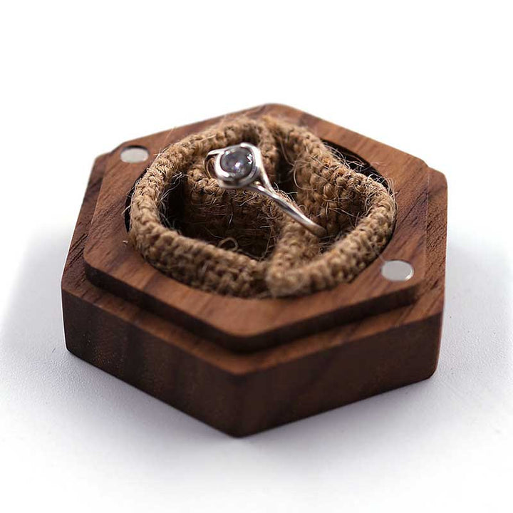 wooden engagement ring box