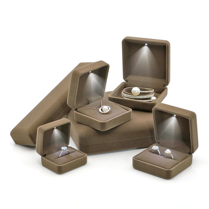 engagement ring box with light