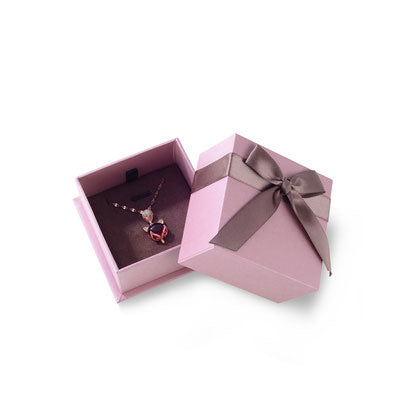 pink necklace box