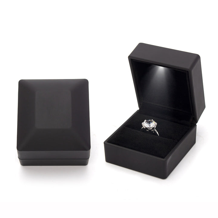 engagement ring box with light