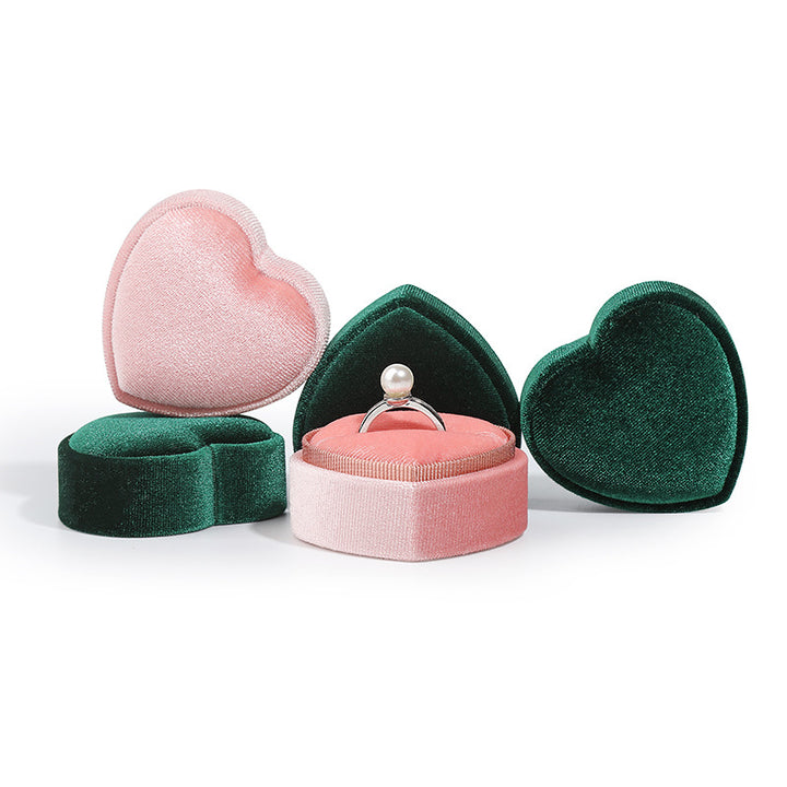 heart shaped ring box