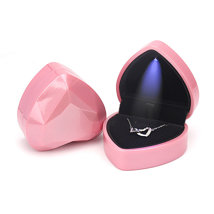 pink necklace box