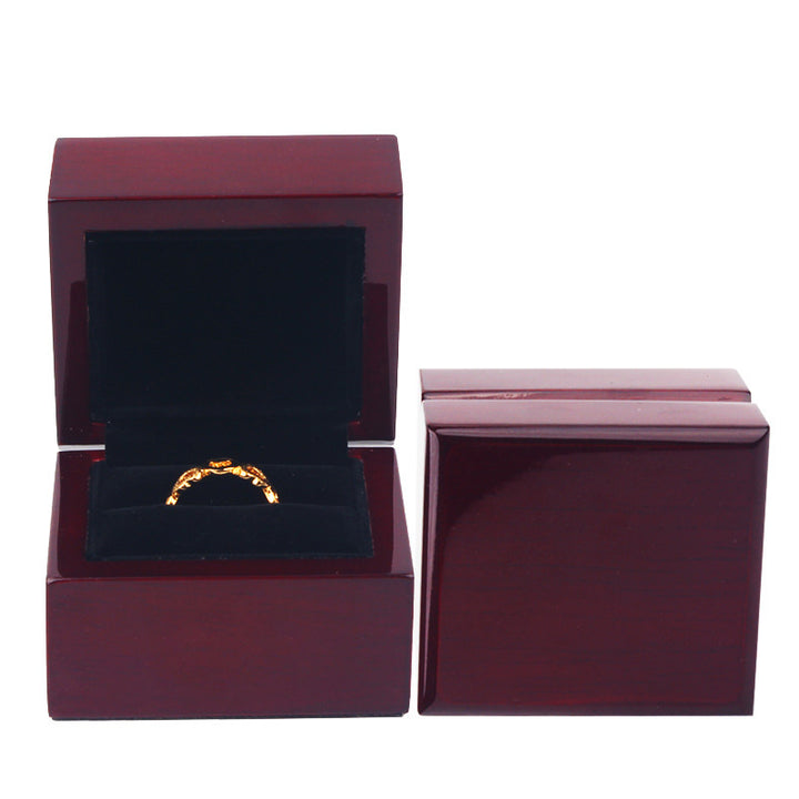 wooden wedding ring box